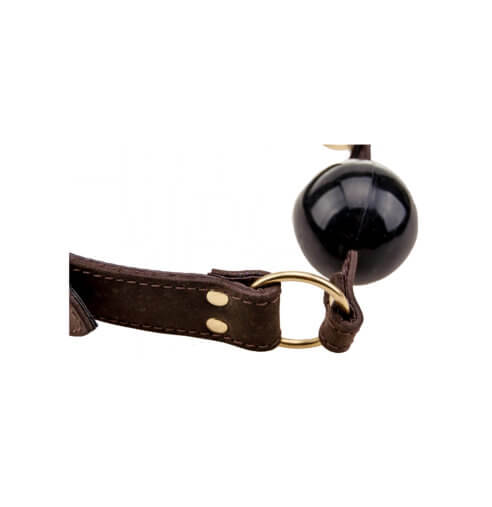 n10099-bound-solid-ball-gag-1_1 BOUND Nubuck Leather Solid Ball Gag