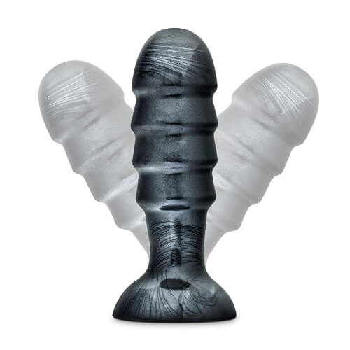 n11083-jet-bruiser-large-ridged-butt-plug-6inches-5 Jet Bruiser Large Ridged Butt Plug 7.5 Inches