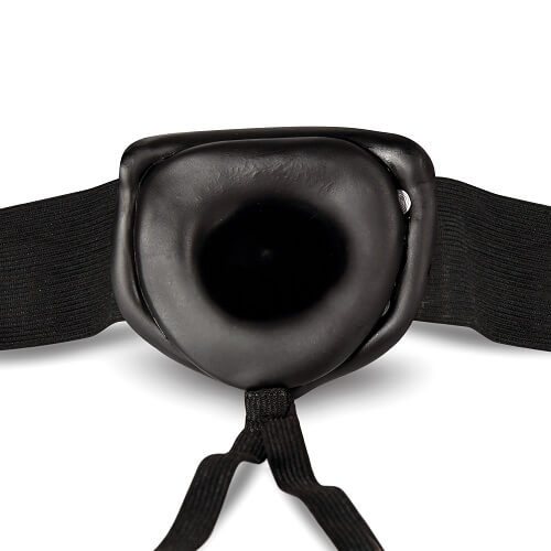 n11132-unisex-hollow-strapon-6inch-black-3 Unisex Hollow Strap-On 6 Inch Black