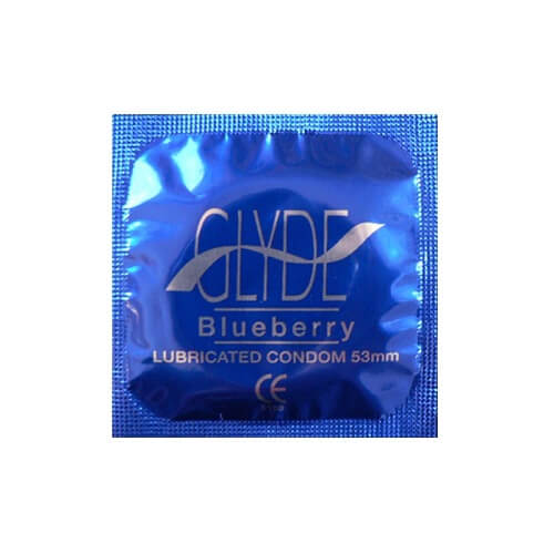 n11167-glyde-blueberry-100bulk Glyde Ultra Blueberry Flavour Vegan Condoms 100 Bulk Pack