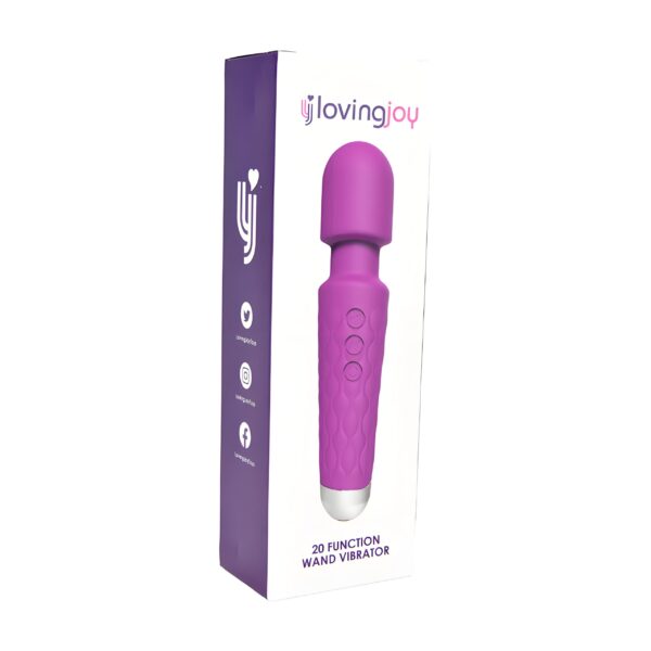 Loving Joy 20 Function Wand Vibrator Purple