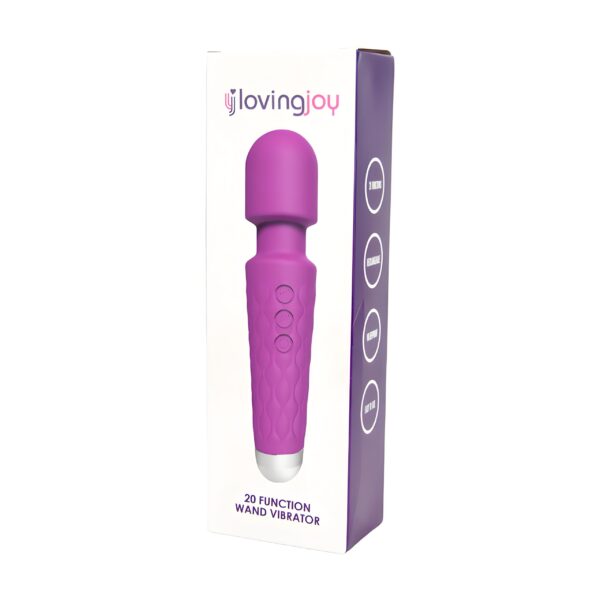 Loving Joy 20 Function Wand Vibrator Purple