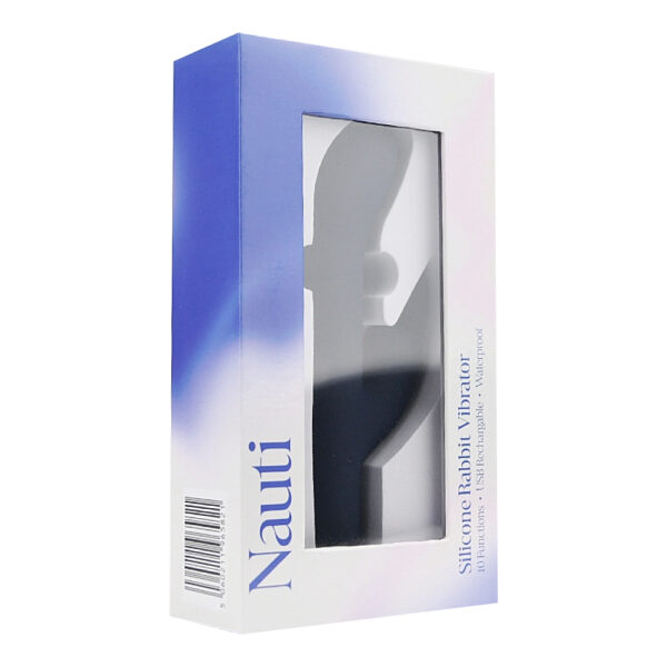 n12255-nauti-silicone-rabbit-vibrator-pkg-2 Nauti Silicone Rabbit Vibrator