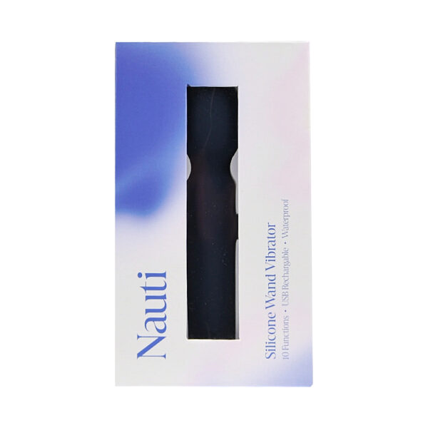 n12256-nauti-silicone-wand-vibrator-pkg Nauti Silicone Wand Vibrator