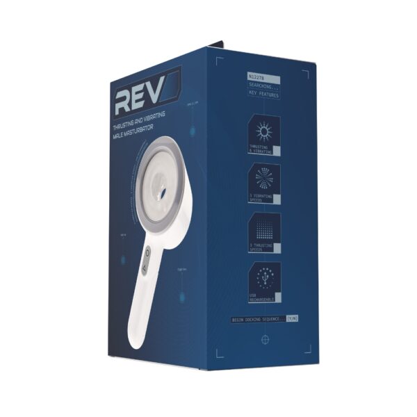 REV Thrusting and Vibrating Open Ended Male Masturbator