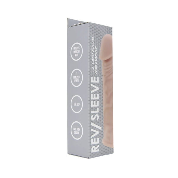 Rev-Sleeves 7.5 Inch Girthy Realistic Silicone Penis Extension Sleeve