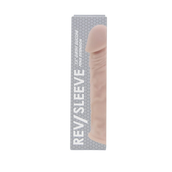 Rev-Sleeves 7.5 Inch Girthy Realistic Silicone Penis Extension Sleeve