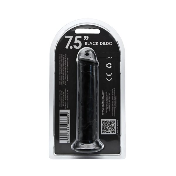 Loving Joy 7.5 Inch Suction Cup Dildo Black