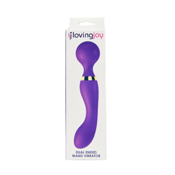 n12700-loving-joy-dual-ended-wand-vibrator-pkg Loving Joy Dual Ended Wand Vibrator