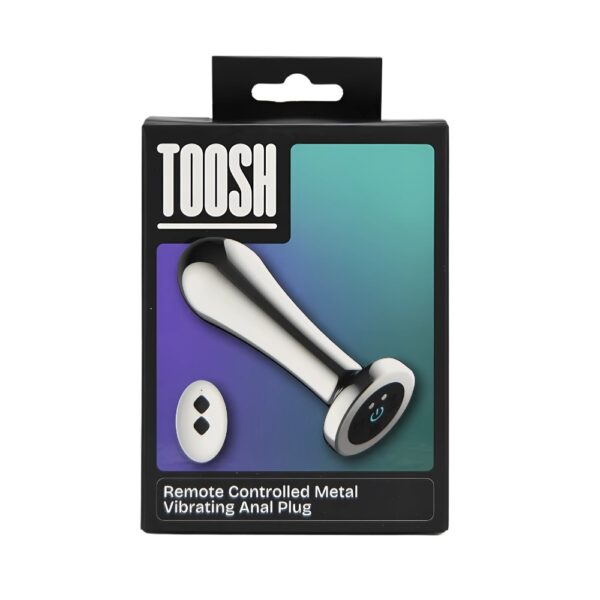 n12786-toosh-remote-controlled-metal-vibrating-anal-plug-pkg Toosh Remote Controlled Metal Vibrating Anal Plug