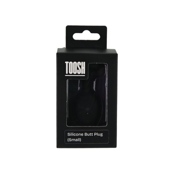 n12811-toosh-black-silicone-butt-plug-small-pkg Toosh Black Silicone Butt Plug Small