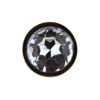 Toosh Gold Metal Butt Plug Small Clear Stone
