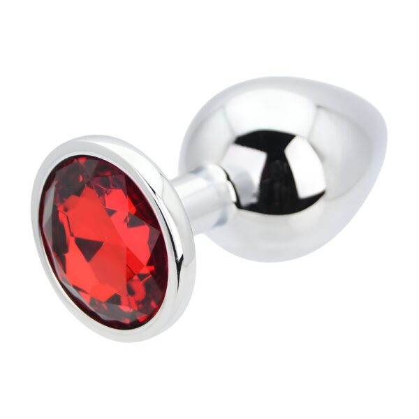n12822-toosh-silver-metal-butt-plug-large-red-stone-3 Toosh Silver Metal Butt Plug Large Red Stone