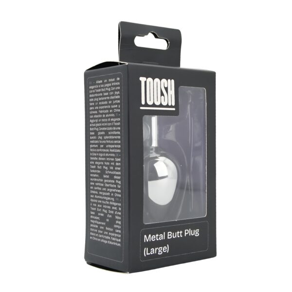 n12822-toosh-silver-metal-butt-plug-large-red-stone-pkg-1 Toosh Silver Metal Butt Plug Large Red Stone