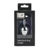 Toosh Silver Metal Butt Plug Large Pink Stone