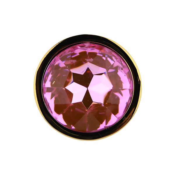 n12829-toosh-gold-metal-butt-plug-small-pink-stone-jewel Toosh Gold Metal Butt Plug Small Pink Stone