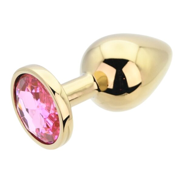 n12831-toosh-gold-metal-butt-plug-large-pink-stone-3 Toosh Gold Metal Butt Plug Large Pink Stone