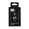 Toosh Heart Shaped Gold Butt Plug with Red Stone Small