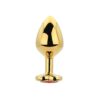 Toosh Heart Shaped Gold with Red Stone Medium