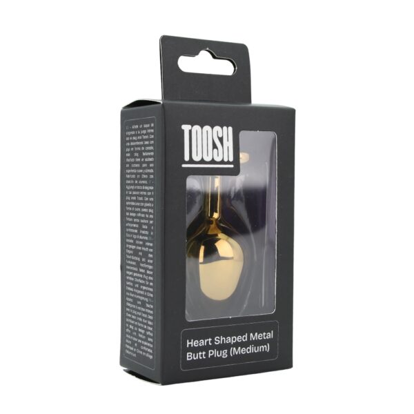 Toosh Heart Shaped Gold with Red Stone Medium