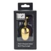 Toosh Heart Shaped Gold Butt Plug with Red Stone Large