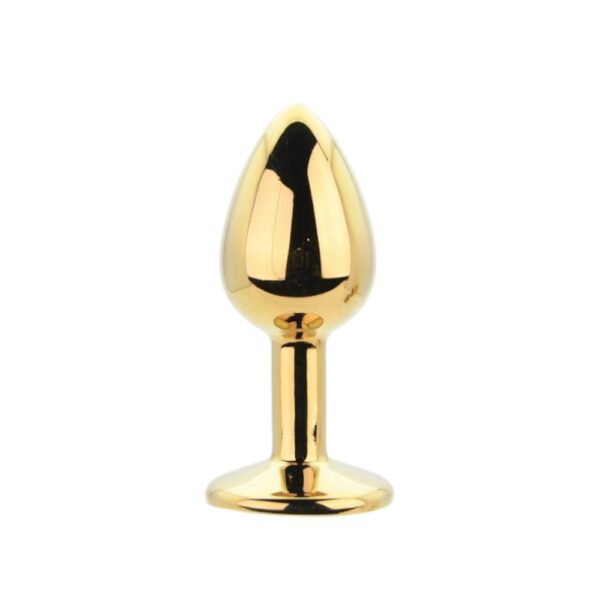 n12839-toosh-metal-butt-plug-gold-set-of-3-clear-stone-sml Toosh Metal Butt Plug Gold Set of 3 Clear Stone