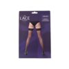 Lace by LJ Sheer Hold Up Stockings with Backseam Black