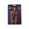 n12918-lace-by-lj-floral-lace-and-net-halter-suspender-bodystocking-black-pkg Lace by LJ Floral Lace & Net Halter Suspender Bodystocking Black