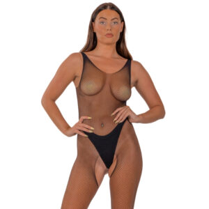 n12921-lace-by-lj-fishnet-crotchless-bodystocking-black Lace by LJ Fishnet Crotchless Bodystocking Black