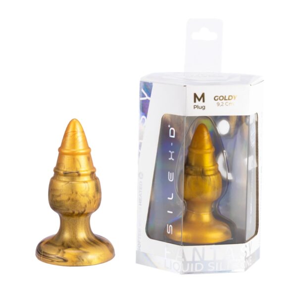 n13014-silexd-fantasy-collection-goldy-butt-plug-med SilexD Fantasy Collection Goldy Butt Plug Medium