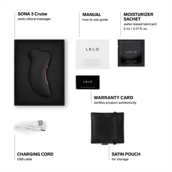 LELO Sona 3 Cruise Clitoral Massager Black