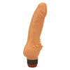 Loving Joy Bully Boy Realistic Vibrator in Flesh, front view showing the veined shaft and stimulating nodules at the base