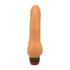 Loving Joy Bully Boy Realistic Vibrator in Flesh, straight on view showing the twist and go base