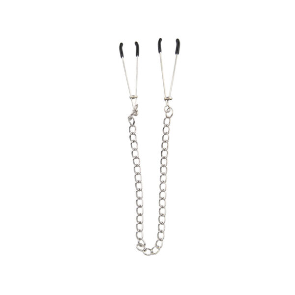 n9381-bound-to-please-nipple-clamps-chain Bound to Please Nipple Clamps & Chain