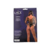 ns8102-lace-by-lj-fence-net-crop-top-and-bottoms-black-pkg-bk Lace by LJ Fence Net Crop Top and Bottoms