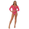 ns8103-lace-by-lj-fence-net-crop-top-and-bottoms-pink-1 Lace by LJ Fence Net Crop Top and Bottoms