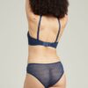 The Sheer Deco Hipster Brief Navy