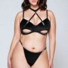 YesX YX871Q Hollow Cut Halter Bra Set