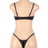 YesX YX871Q Hollow Cut Halter Bra Set
