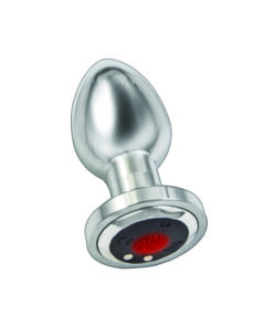 Ass Sation Remote Vibrating Butt Plug Silver