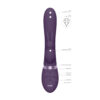 Vive Taka Triple Action Automatic Inflatable Vibrator Purple
