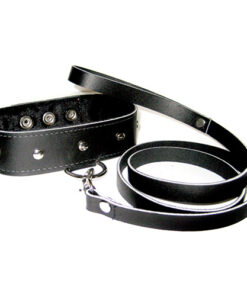 SportSheets Leather Leash And Collar